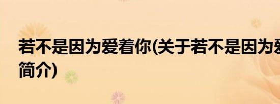 若不是因为爱着你(关于若不是因为爱着你的简介)