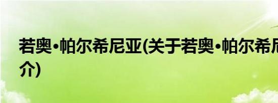 若奥·帕尔希尼亚(关于若奥·帕尔希尼亚的简介)