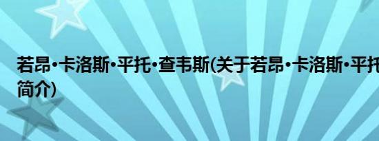 若昂·卡洛斯·平托·查韦斯(关于若昂·卡洛斯·平托·查韦斯的简介)