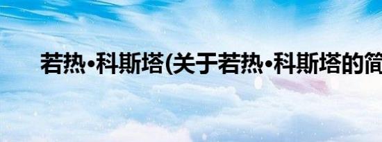 若热·科斯塔(关于若热·科斯塔的简介)