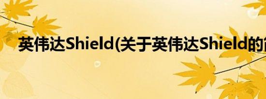 英伟达Shield(关于英伟达Shield的简介)