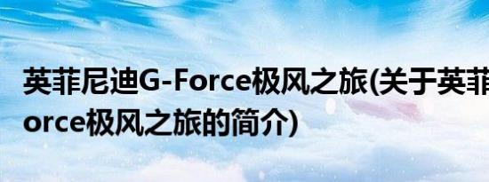 英菲尼迪G-Force极风之旅(关于英菲尼迪G-Force极风之旅的简介)