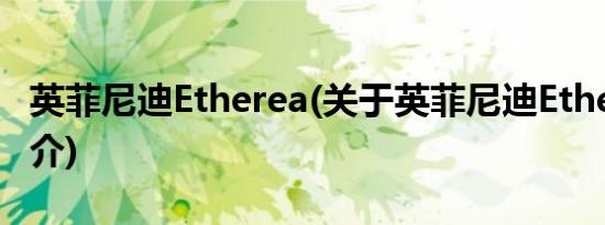 英菲尼迪Etherea(关于英菲尼迪Etherea的简介)