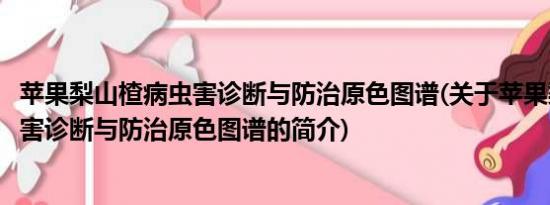 苹果梨山楂病虫害诊断与防治原色图谱(关于苹果梨山楂病虫害诊断与防治原色图谱的简介)