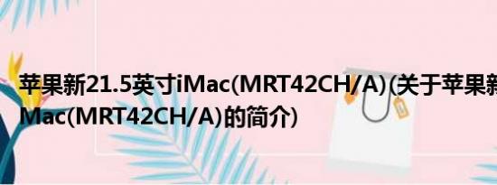 苹果新21.5英寸iMac(MRT42CH/A)(关于苹果新21.5英寸iMac(MRT42CH/A)的简介)