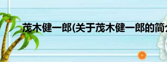 茂木健一郎(关于茂木健一郎的简介)