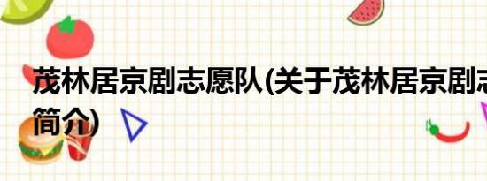 茂林居京剧志愿队(关于茂林居京剧志愿队的简介)