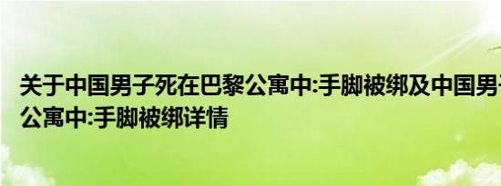 关于中国男子死在巴黎公寓中:手脚被绑及中国男子死在巴黎公寓中:手脚被绑详情