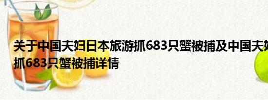 关于中国夫妇日本旅游抓683只蟹被捕及中国夫妇日本旅游抓683只蟹被捕详情