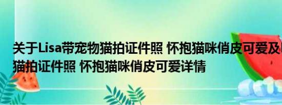 关于Lisa带宠物猫拍证件照 怀抱猫咪俏皮可爱及Lisa带宠物猫拍证件照 怀抱猫咪俏皮可爱详情