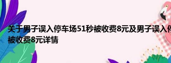 关于男子误入停车场51秒被收费8元及男子误入停车场51秒被收费8元详情