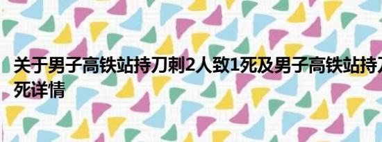 关于男子高铁站持刀刺2人致1死及男子高铁站持刀刺2人致1死详情