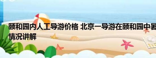 颐和园内人工导游价格 北京一导游在颐和园中暑身亡 基本情况讲解