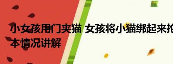 小女孩用门夹猫 女孩将小猫绑起来抡圈玩 基本情况讲解