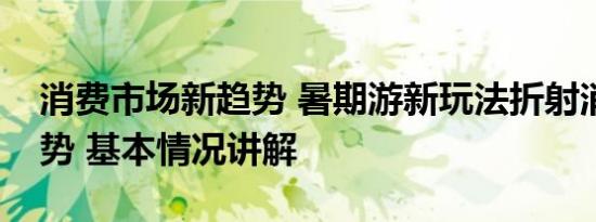 消费市场新趋势 暑期游新玩法折射消费新趋势 基本情况讲解