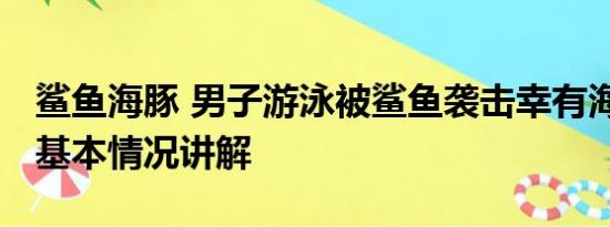 鲨鱼海豚 男子游泳被鲨鱼袭击幸有海豚相救 基本情况讲解