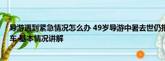 导游遇到紧急情况怎么办 49岁导游中暑去世仍把学生送回车 基本情况讲解