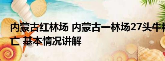 内蒙古红林场 内蒙古一林场27头牛被雷击死亡 基本情况讲解