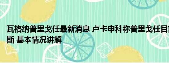 瓦格纳普里戈任最新消息 卢卡申科称普里戈任目前仍在俄罗斯 基本情况讲解