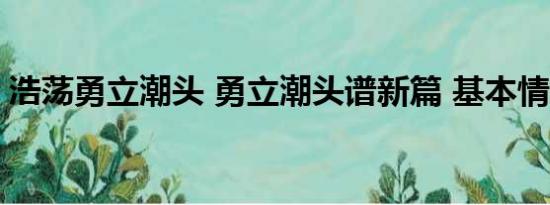 浩荡勇立潮头 勇立潮头谱新篇 基本情况讲解