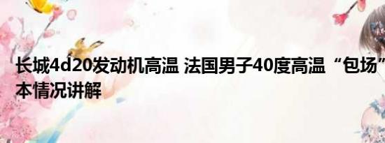 长城4d20发动机高温 法国男子40度高温“包场”逛长城 基本情况讲解