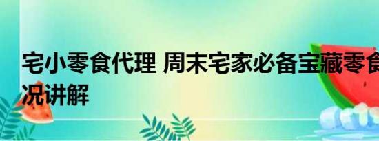 宅小零食代理 周末宅家必备宝藏零食 基本情况讲解