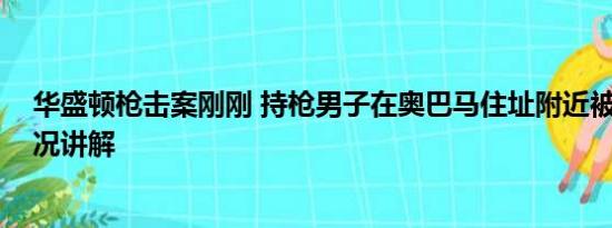 华盛顿枪击案刚刚 持枪男子在奥巴马住址附近被捕 基本情况讲解