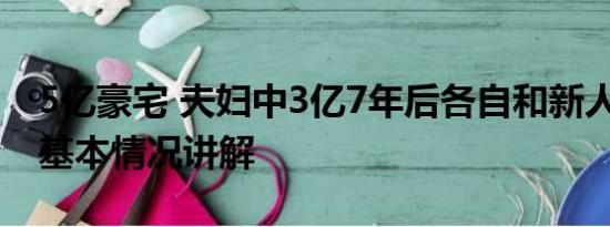 5亿豪宅 夫妇中3亿7年后各自和新人住豪宅 基本情况讲解