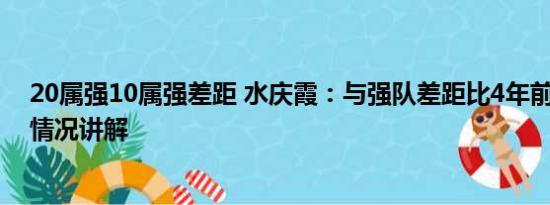 20属强10属强差距 水庆霞：与强队差距比4年前更大 基本情况讲解