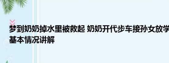 梦到奶奶掉水里被救起 奶奶开代步车接孙女放学被水冲走 基本情况讲解