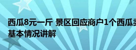 西瓜8元一斤 景区回应商户1个西瓜卖230元 基本情况讲解