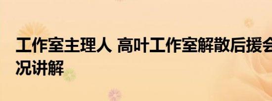 工作室主理人 高叶工作室解散后援会 基本情况讲解