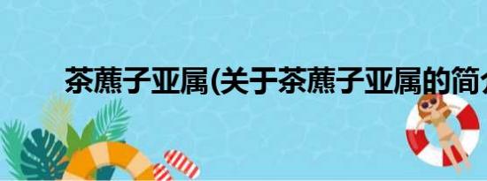 茶藨子亚属(关于茶藨子亚属的简介)