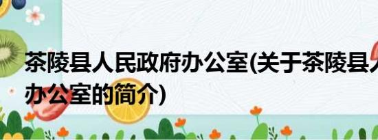 茶陵县人民政府办公室(关于茶陵县人民政府办公室的简介)