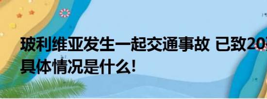 玻利维亚发生一起交通事故 已致20死38伤 具体情况是什么!