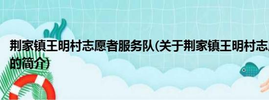 荆家镇王明村志愿者服务队(关于荆家镇王明村志愿者服务队的简介)