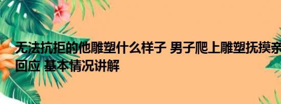 无法抗拒的他雕塑什么样子 男子爬上雕塑抚摸亲吻 派出所回应 基本情况讲解