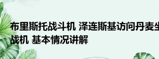 布里斯托战斗机 泽连斯基访问丹麦坐进F-16战机 基本情况讲解