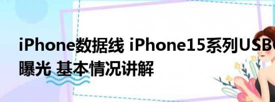 iPhone数据线 iPhone15系列USBC数据线曝光 基本情况讲解