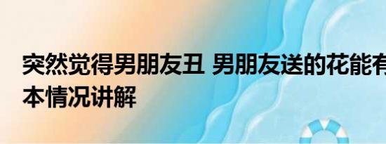 突然觉得男朋友丑 男朋友送的花能有多丑 基本情况讲解