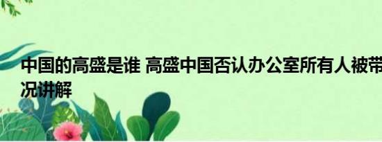 中国的高盛是谁 高盛中国否认办公室所有人被带走 基本情况讲解