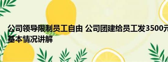 公司领导限制员工自由 公司团建给员工发3500元自由安排 基本情况讲解