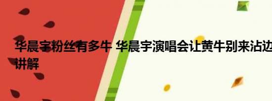 华晨宇粉丝有多牛 华晨宇演唱会让黄牛别来沾边 基本情况讲解