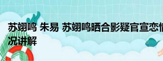 苏翊鸣 朱易 苏翊鸣晒合影疑官宣恋情 基本情况讲解