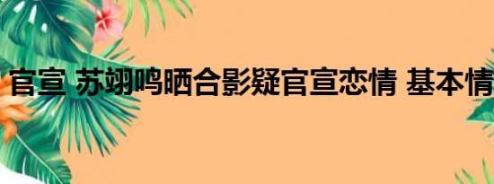 官宣 苏翊鸣晒合影疑官宣恋情 基本情况讲解