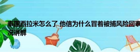 泰国西拉米怎么了 他信为什么冒着被捕风险回泰国 基本情况讲解