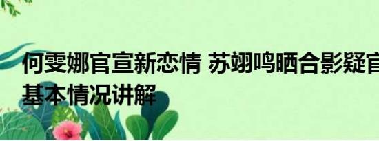 何雯娜官宣新恋情 苏翊鸣晒合影疑官宣恋情 基本情况讲解