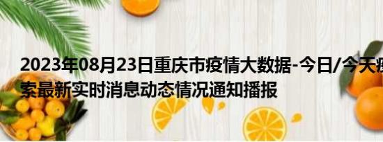 2023年08月23日重庆市疫情大数据-今日/今天疫情全网搜索最新实时消息动态情况通知播报