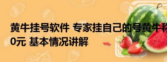 黄牛挂号软件 专家挂自己的号黄牛称要加200元 基本情况讲解