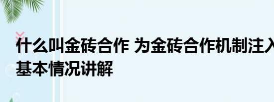 什么叫金砖合作 为金砖合作机制注入新活力 基本情况讲解